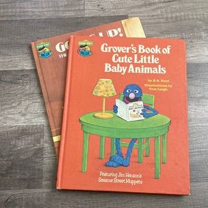 Two (2) 1980s Sesame Street books ~ The Sesame Street book club